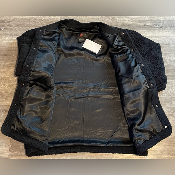 Jordan Zion Williamson Sherpa Fleece Button Up Jacket Mens Size XL DX0665-010 - Picture 7 of 11
